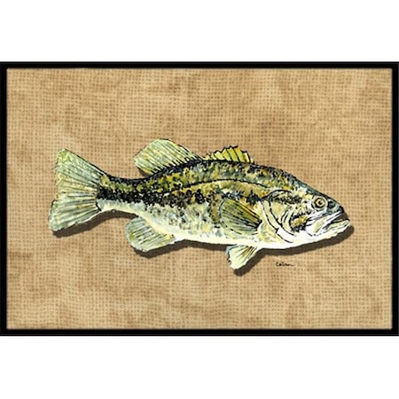 Carolines Treasures 8806MAT 18 X 27 In. Small Mouth Bass Indoor Or Outdoor Mat